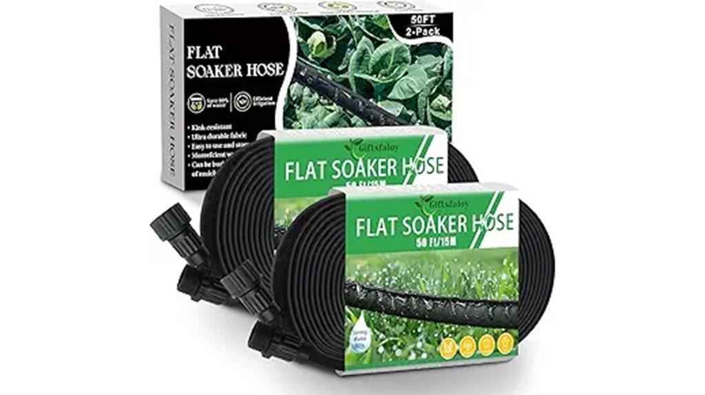 100ft flat garden hose
