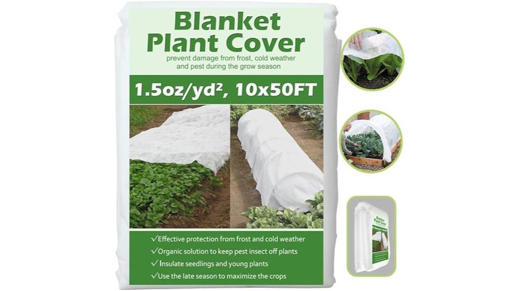 10 ft by 50 ft plant cover