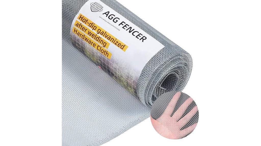 16 inch by 10 foot galvanized mesh