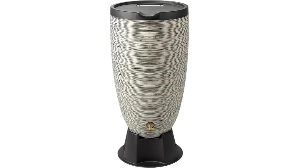 50 gallon slate rain barrel