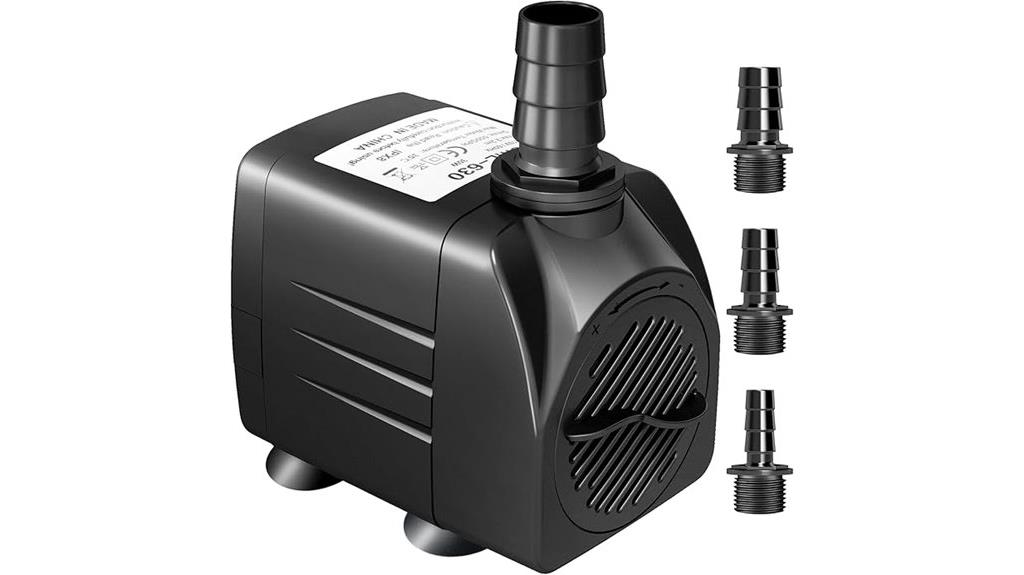 550gph aquarium pond pump