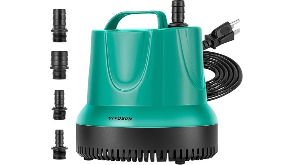 850gph fish pond pump