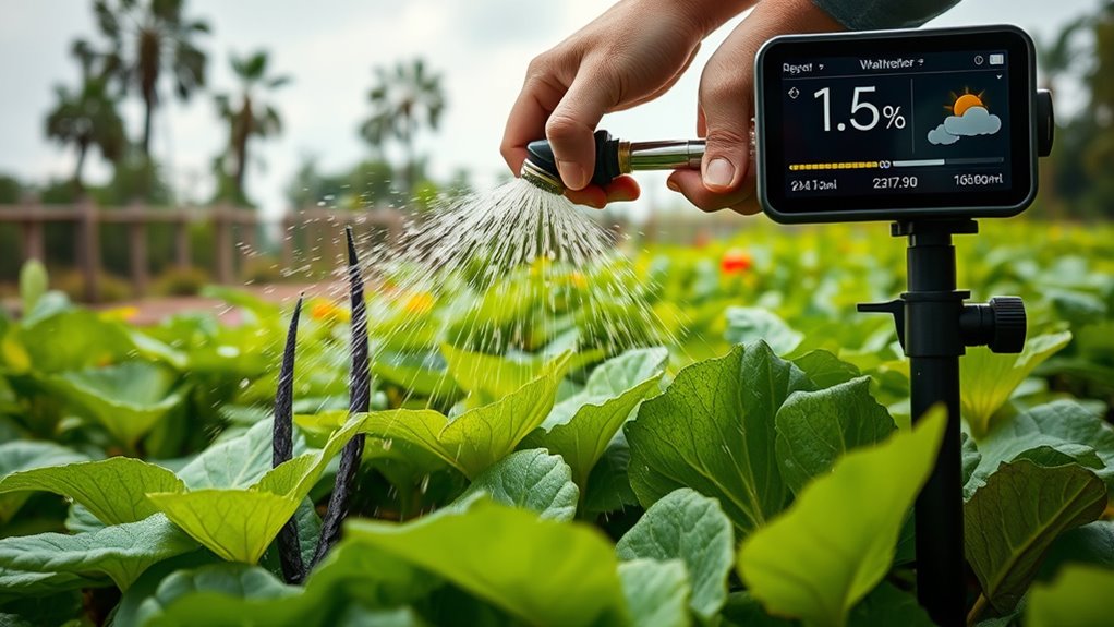 adjust watering for weather