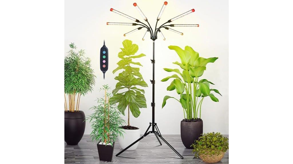 adjustable 10 head led grow light