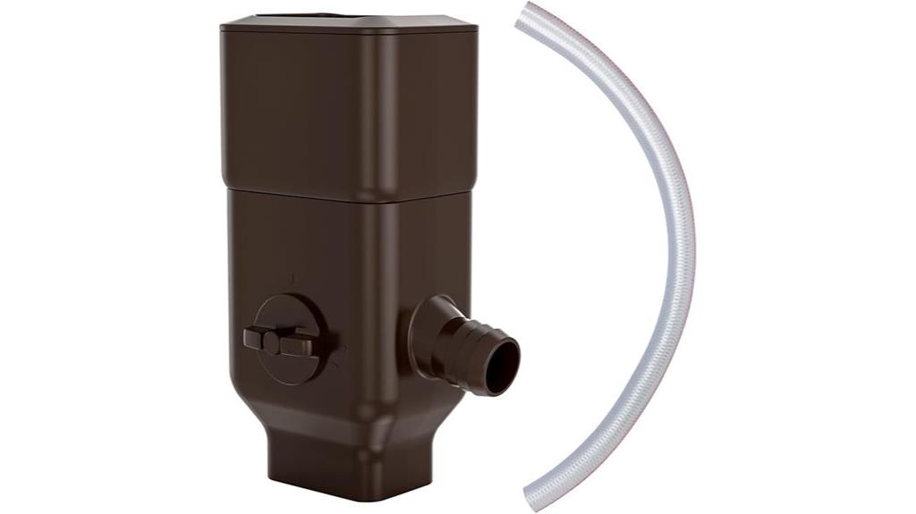adjustable downspout diverter valve