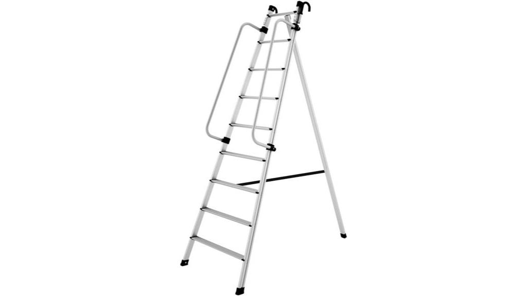 aluminum 8 step garden ladder