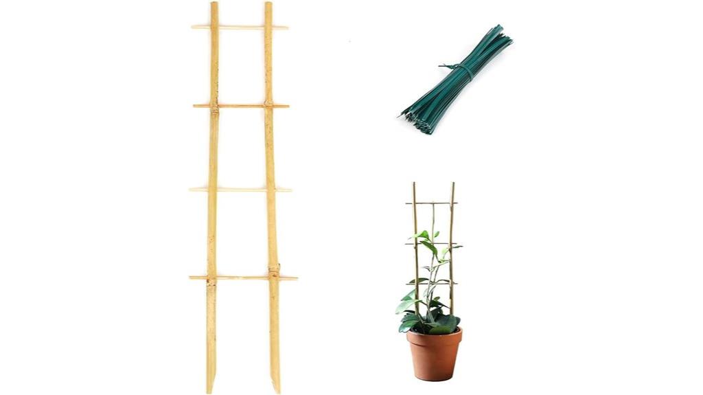 bamboo ladder plant supports