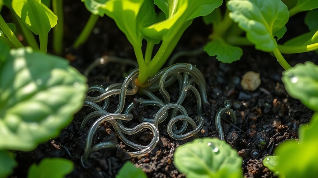 beneficial nematodes protect gardens