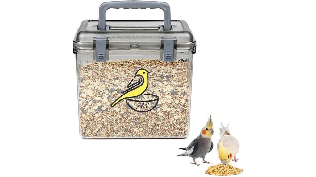 bird seed storage container