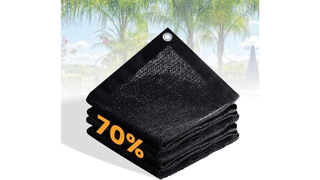 black garden sun shade