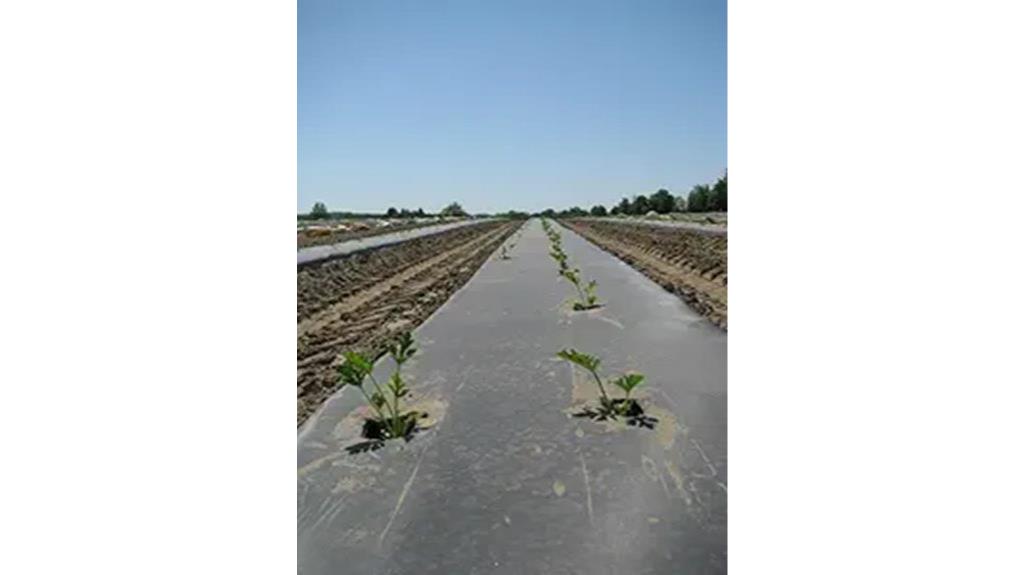 black plastic mulch roll