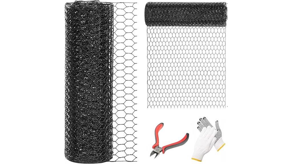 black poultry netting roll