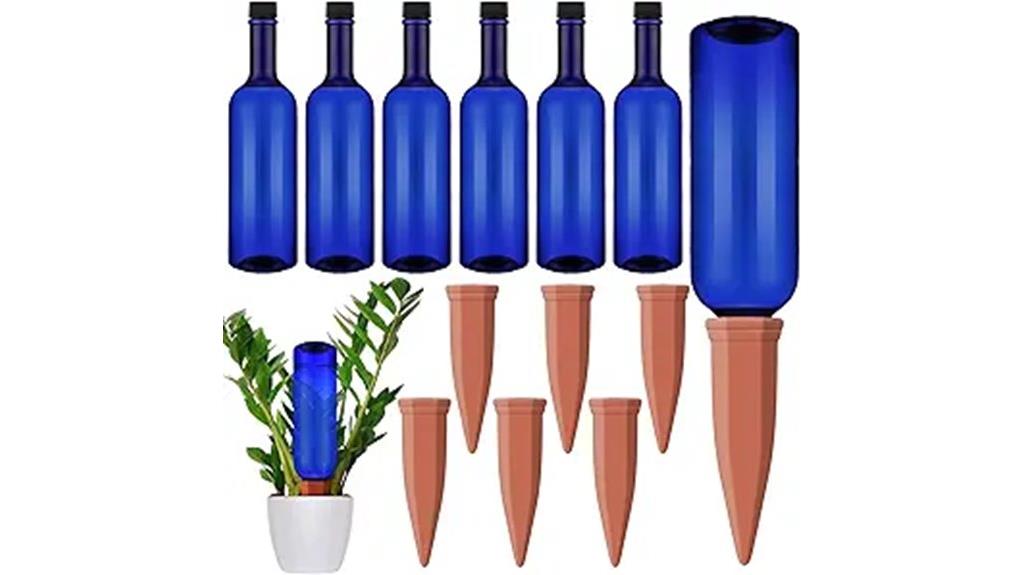 blue indoor watering spikes