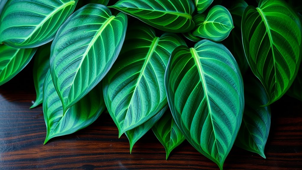 blue pothos leaf variegation