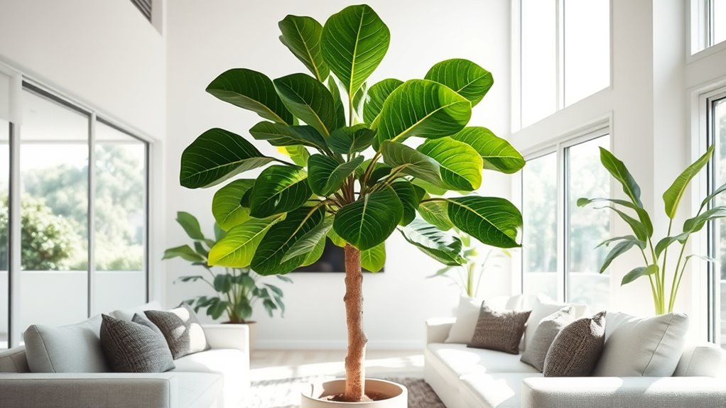 bold glossy leaf display