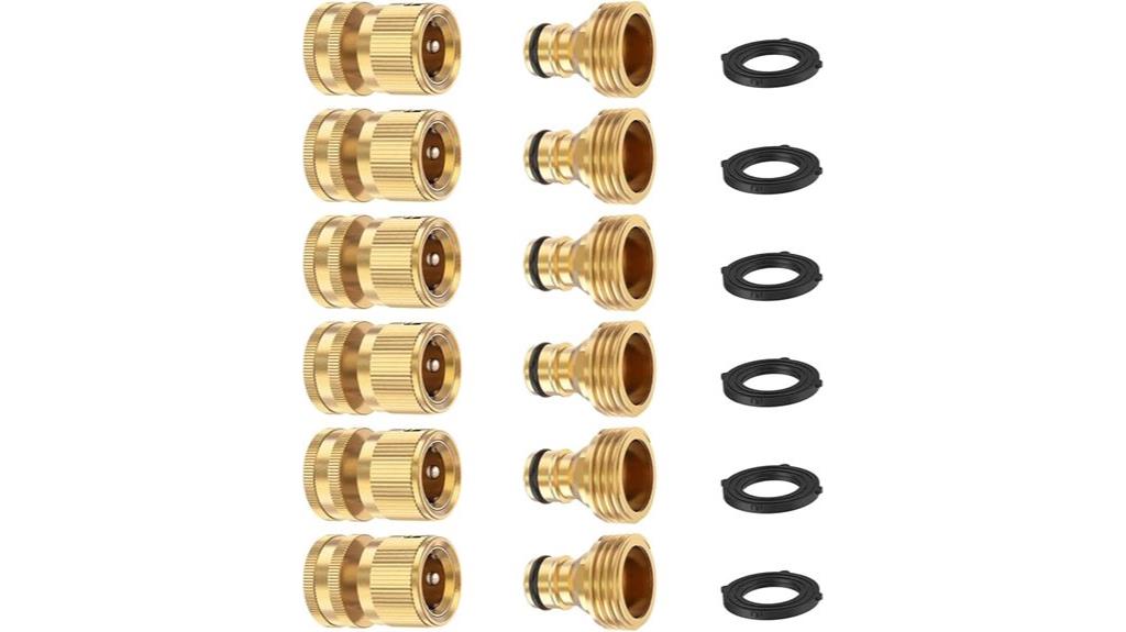 brass garden hose connectors