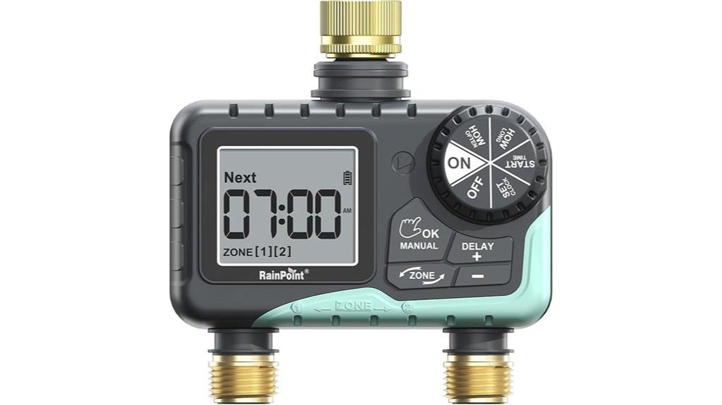 brass inlet outlet timer