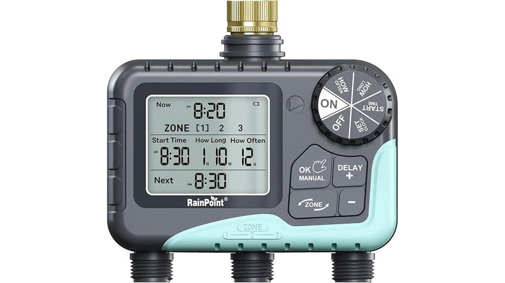 brass inlet zone timer