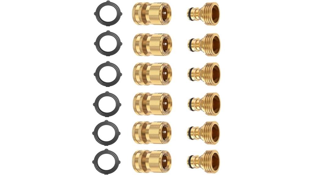 brass quick connector set