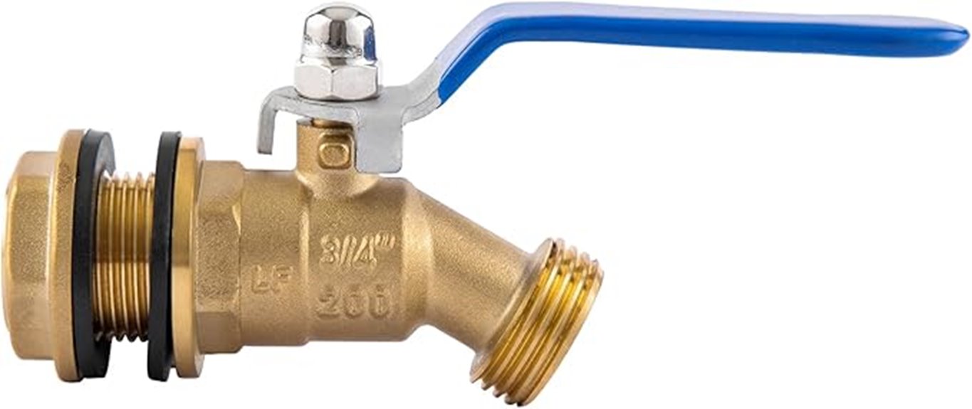 brass rain barrel spigot