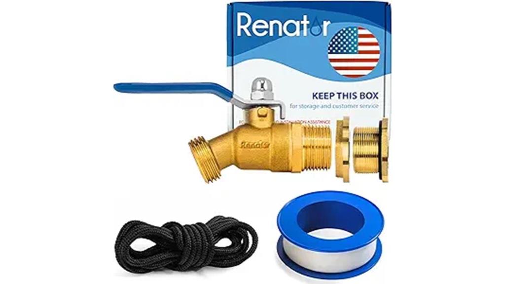brass spigot for rain barrel