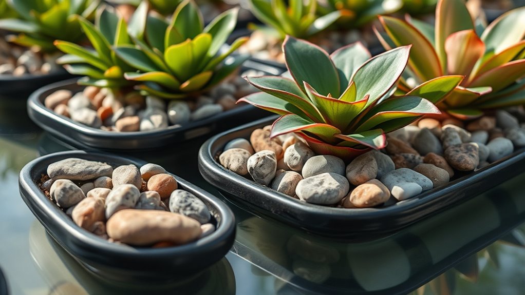 choosing ideal pebble trays