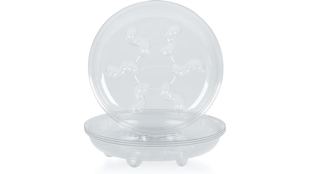 clear plastic plant saucers