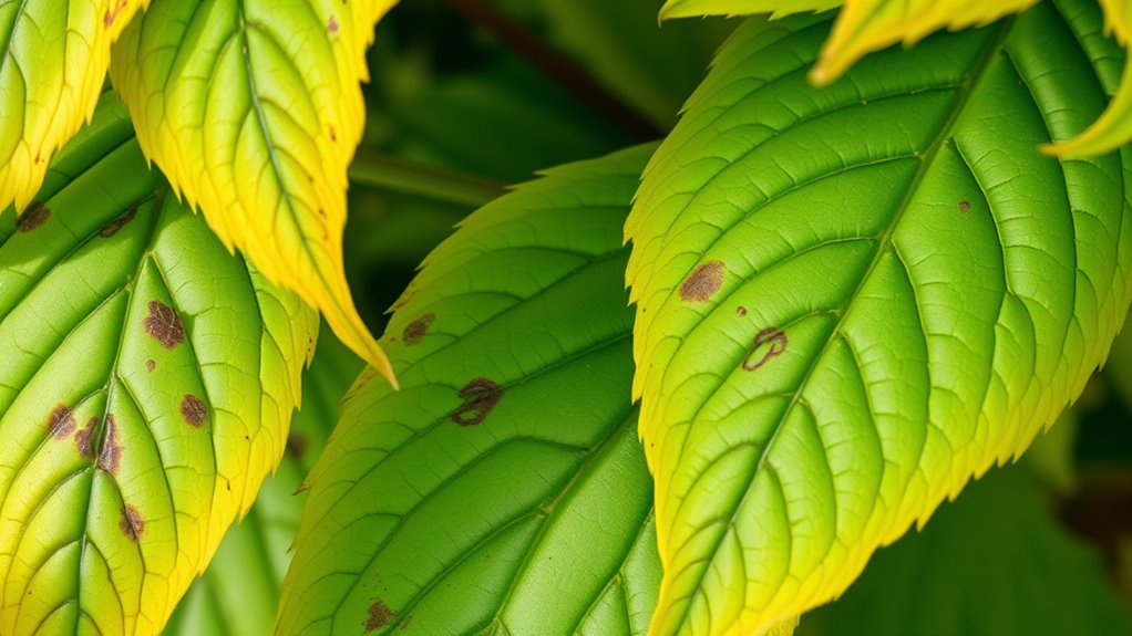 columbine yellow leaf causes