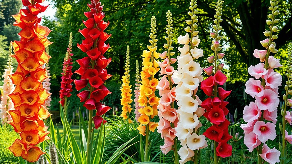 comparing cottage garden flowers