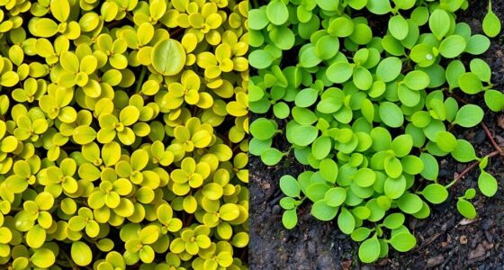 comparing golden moneywort creeping jenny