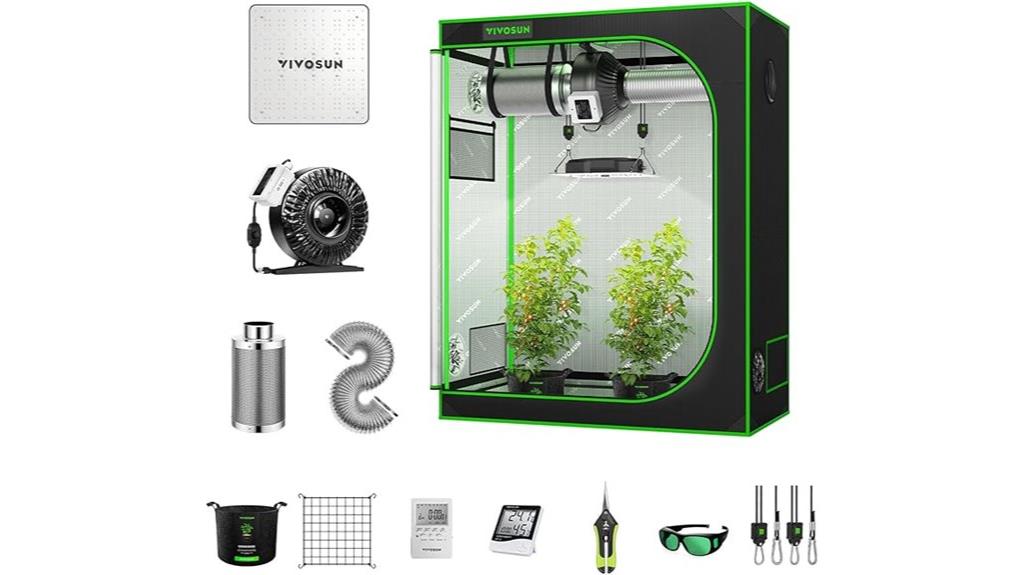 complete 4x2 grow tent
