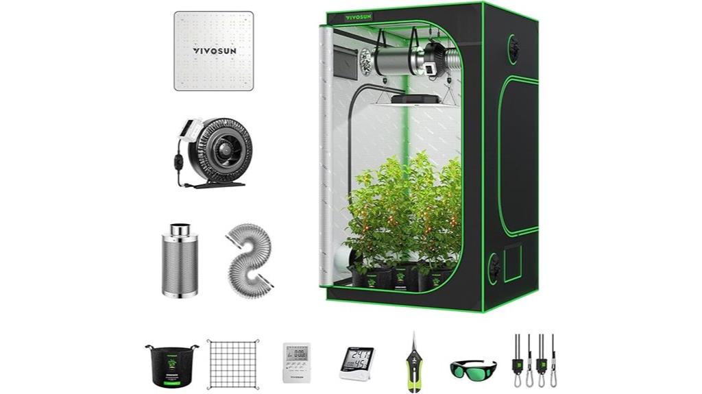 complete 4x4 grow tent