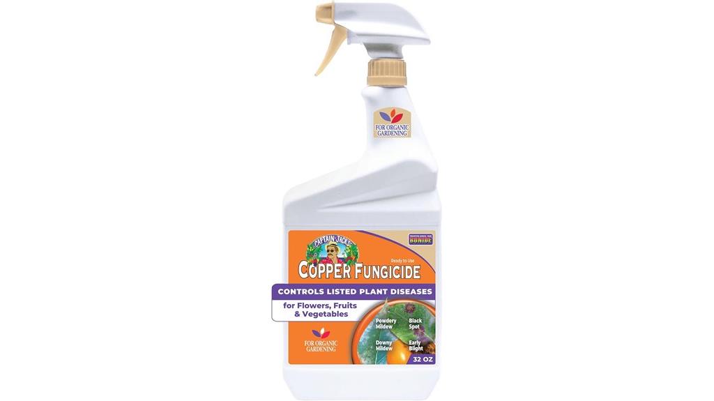 copper fungicide spray