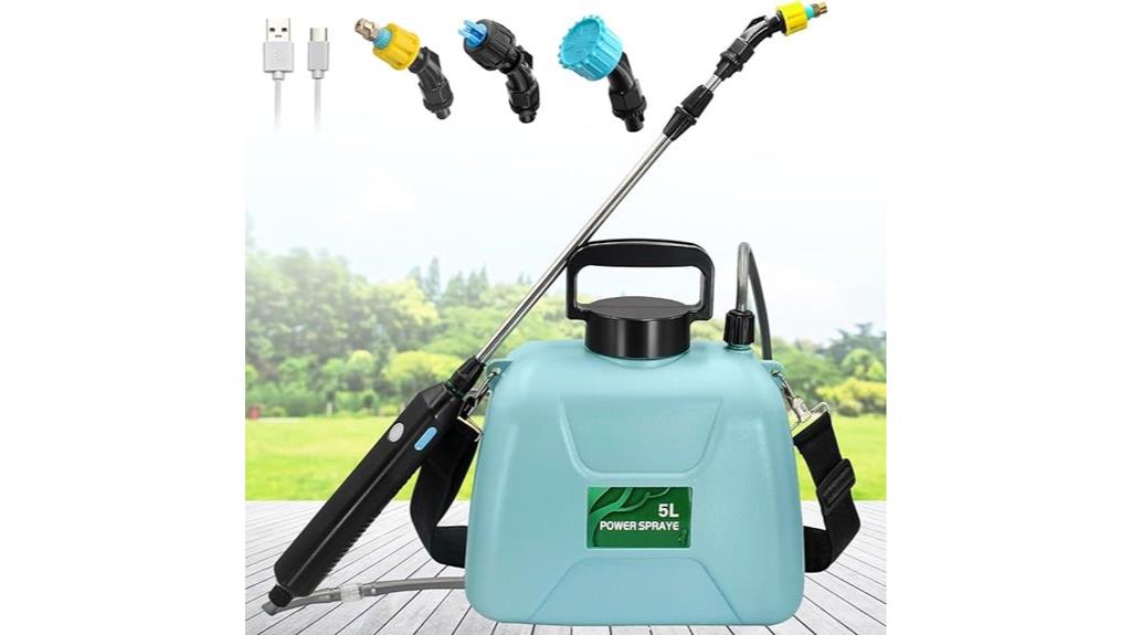 cordless electric sprayer with telescoping wand
