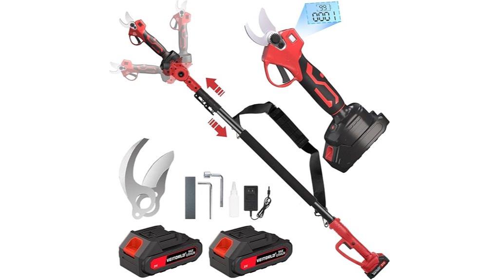 cordless pole pruning shears