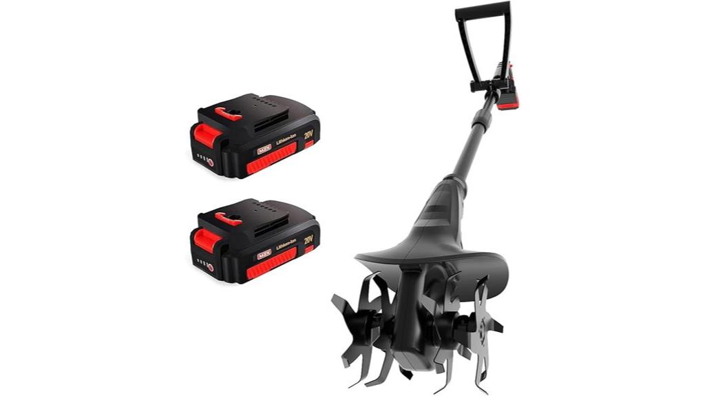 cordless tiller cultivator steel