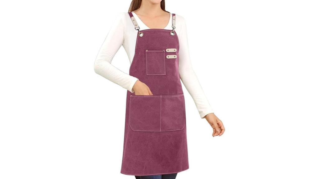 cotton canvas cooking apron