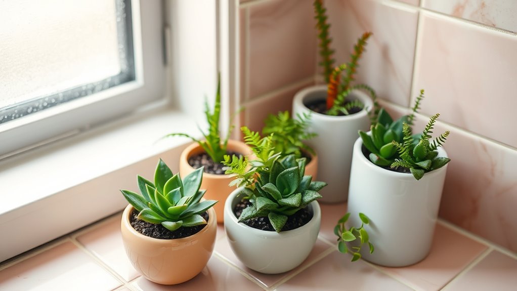 creative miniature plant displays