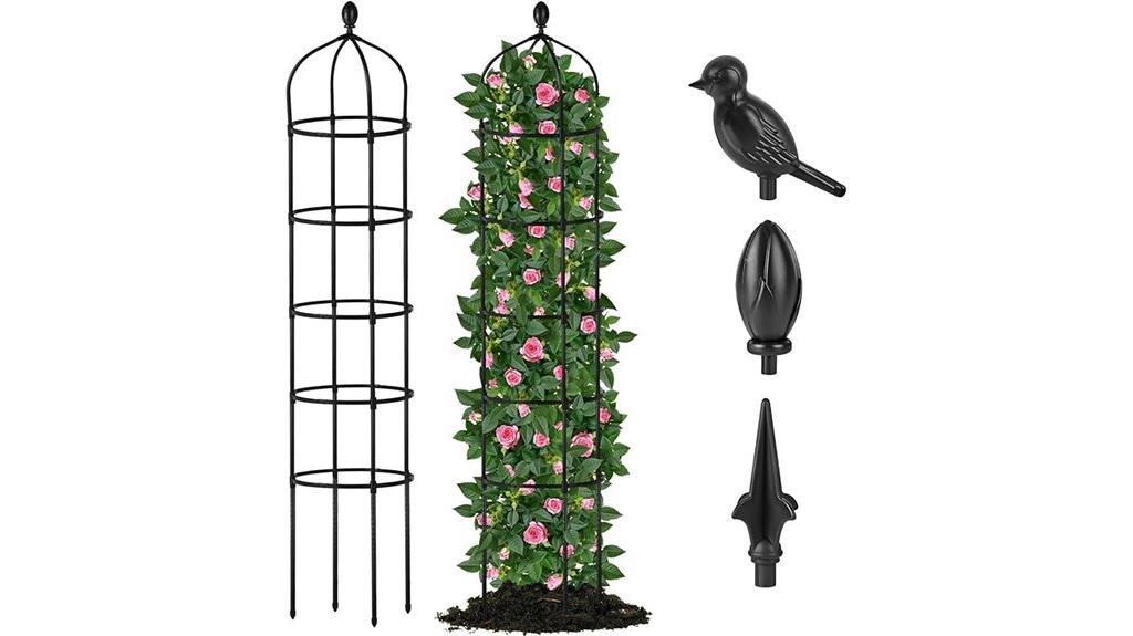 decorative outdoor plant support