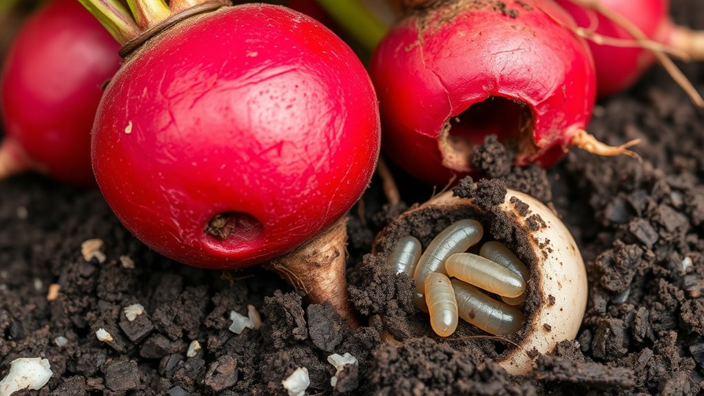 detect maggots through damage