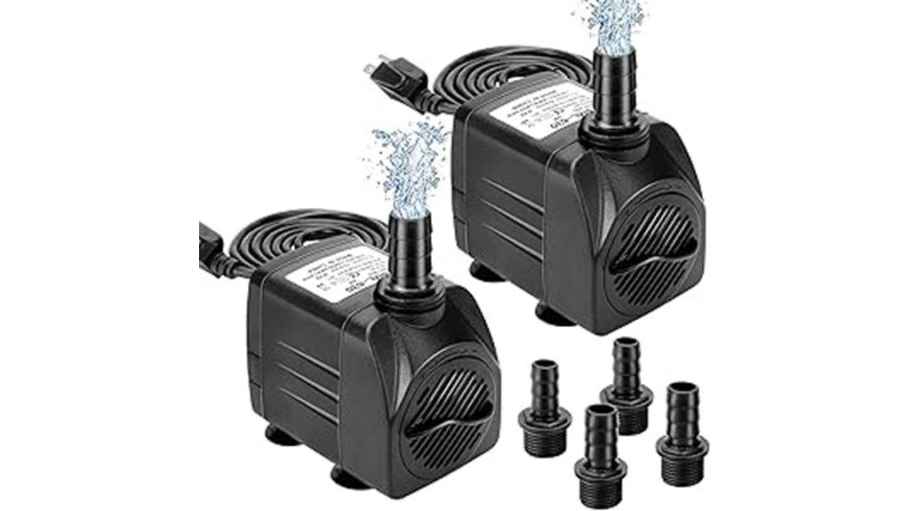 dual 30w water pumps
