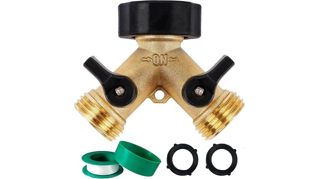 dual outlet garden connector