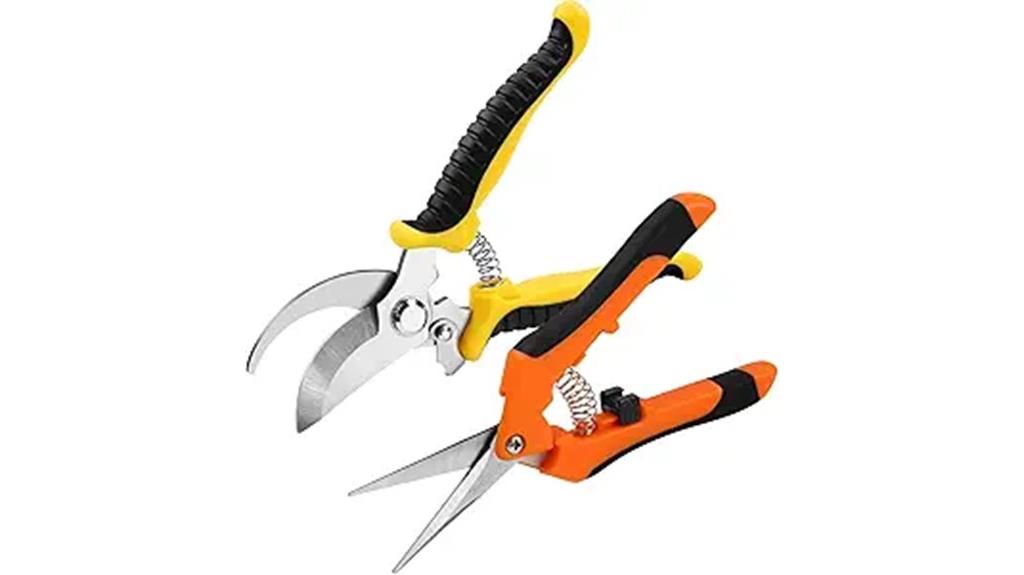 dual stainless steel garden shears
