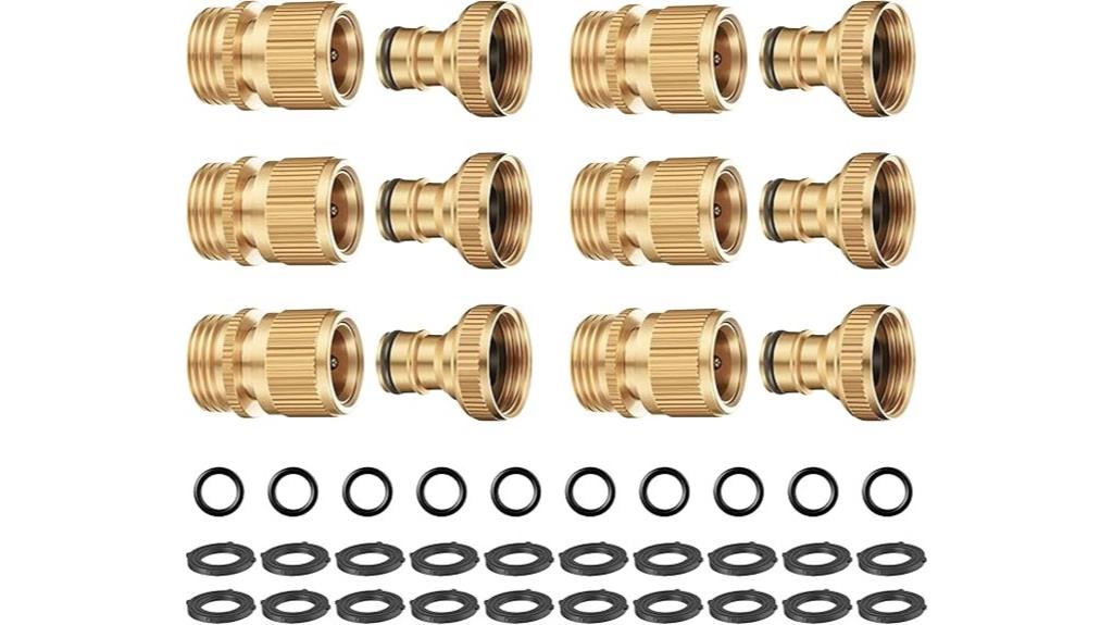 durable brass hose connectors