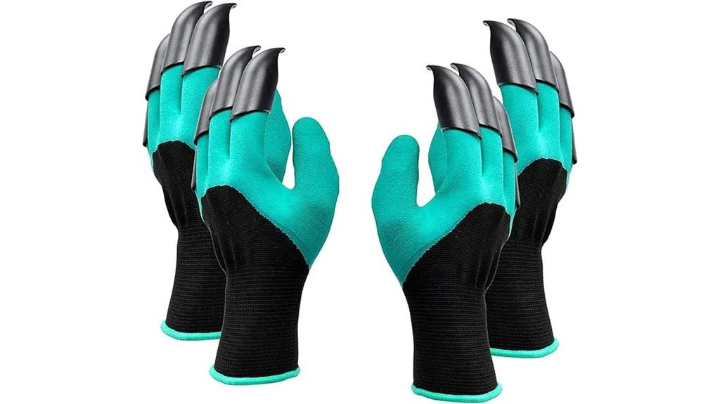 durable gardening gloves with claws