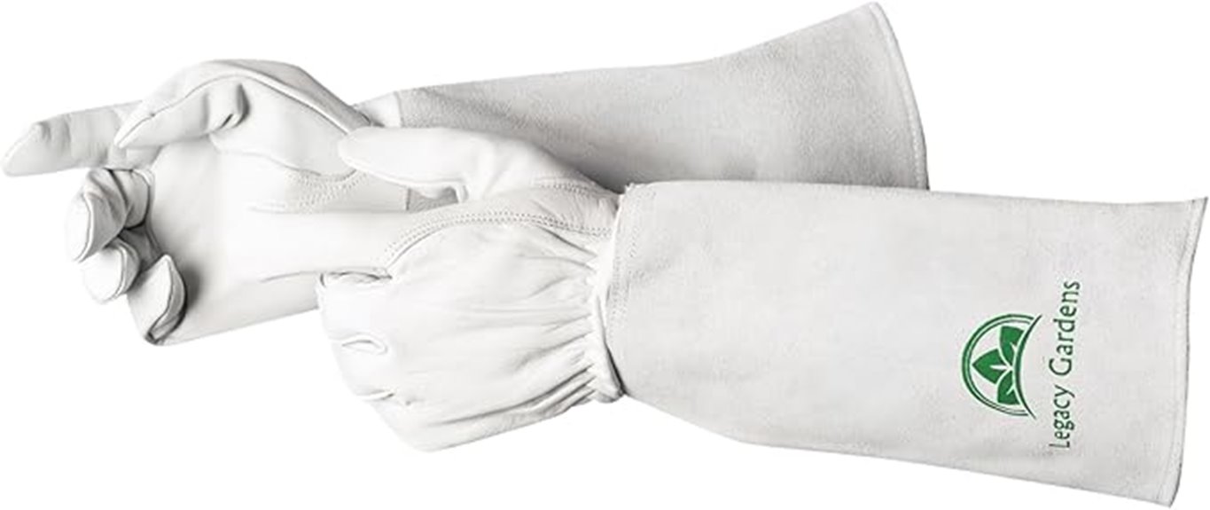durable leather garden gloves