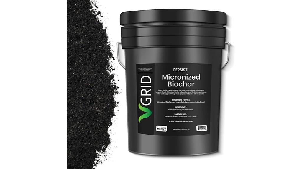 durable micronized biochar soil