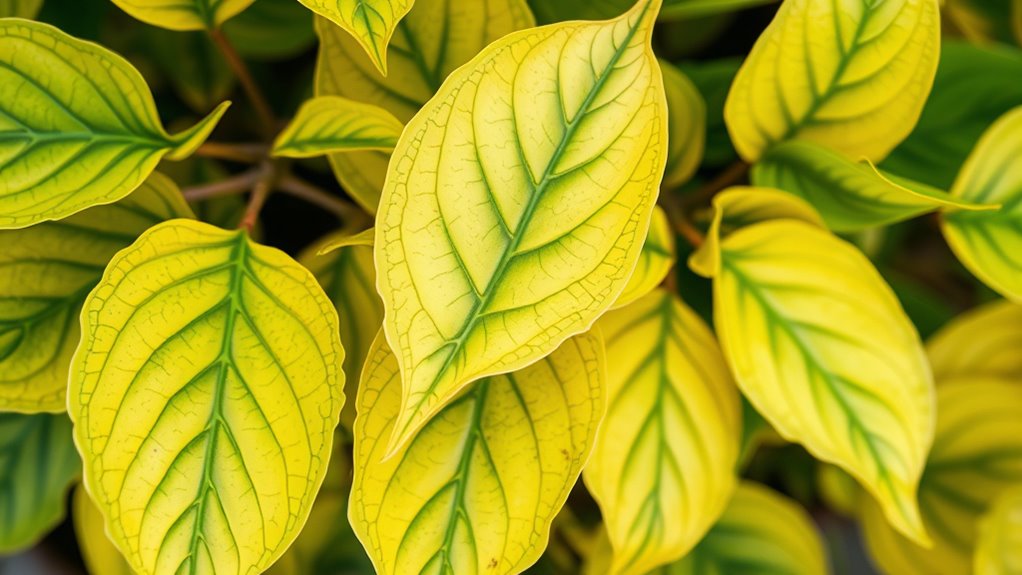 early detection of yellowing leaves
