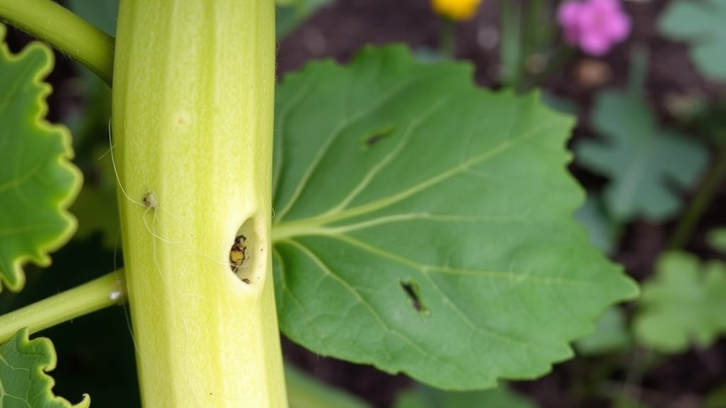 early signs of borer infestation
