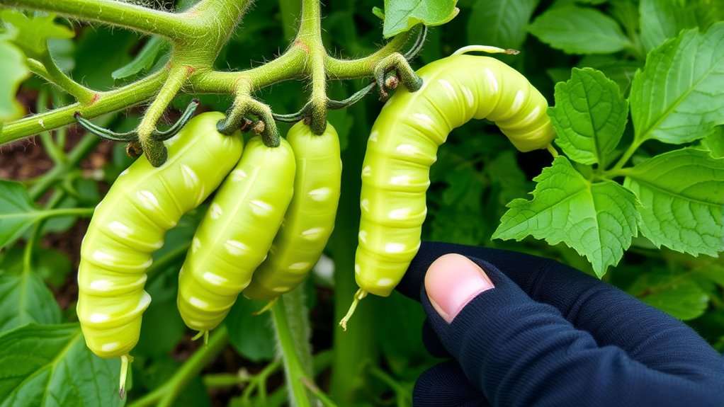 early signs of hornworm infestation